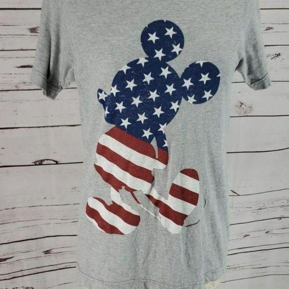 Disney Mickey Mouse American Red White & Blue T Shirt Size Small - Picture 3 of 6